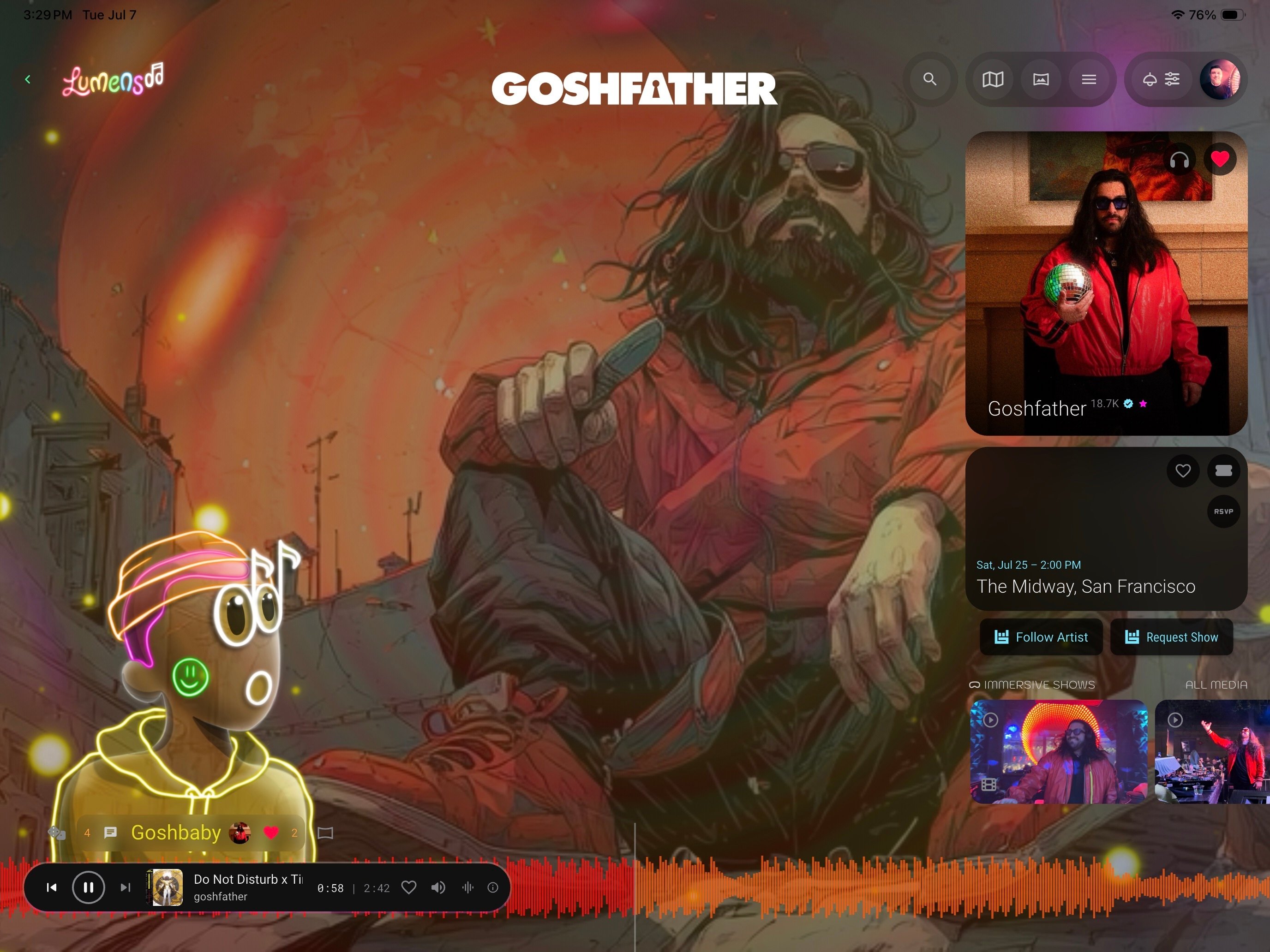 Goshfather stage